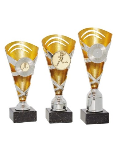 Copa ABS plata oro portadisco 25 y 50 mm - 49-4041L/C