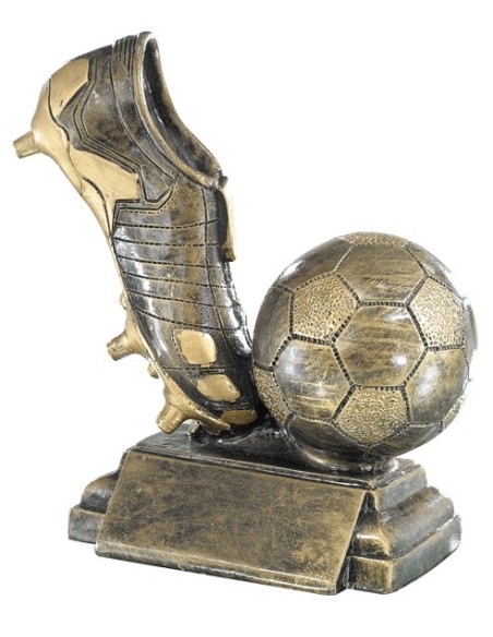 RESINA BOTA BALON FUTBOL 15 CM