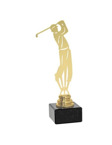 TROFEO METAL GOLF DORADO SERIE NTS METAL