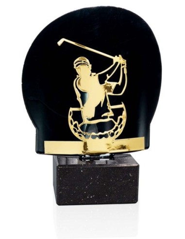 TROFEO METAL GOLF ORO