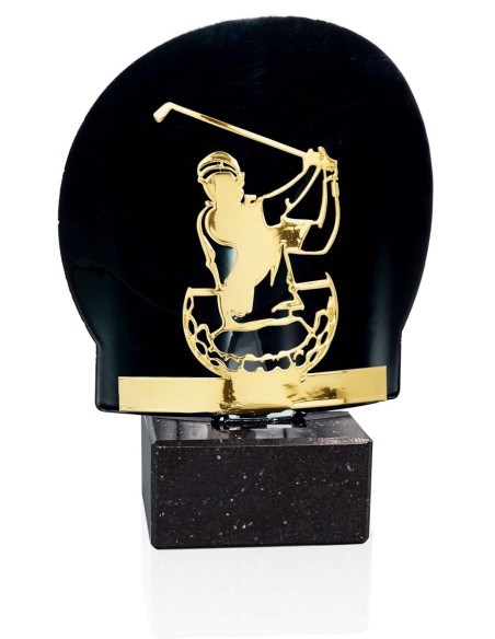TROFEO METAL GOLF ORO