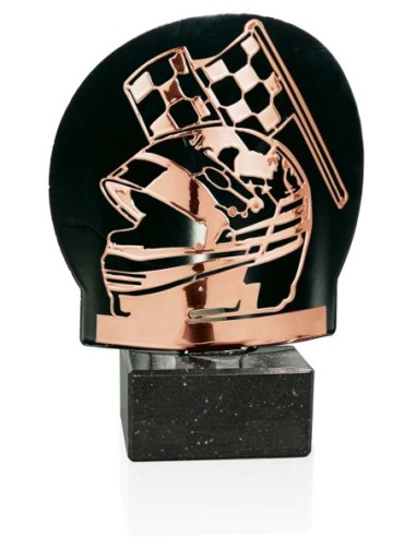 TROFEO METAL MOTOR BRONCE