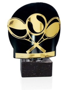 TROFEO METAL TENIS ORO