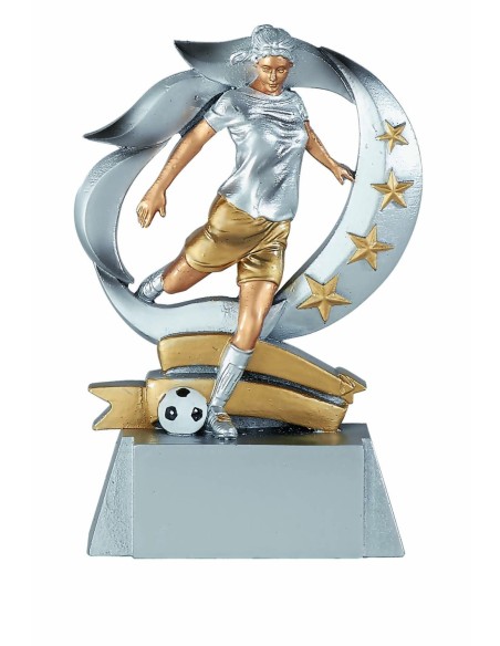 RESINA FUTBOL FEMENINO 15 CM