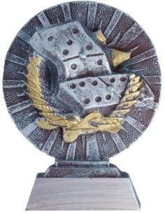 Trofeo de Resina Dominó - 6291