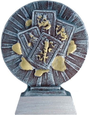 Trofeo de Resina Cartas - 6296
