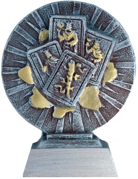 Trofeo de Resina Cartas - 6296