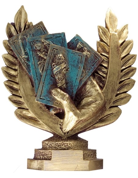 Trofeo de Resina Cartas - 6452