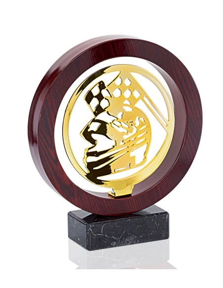 TROFEO MADERA/METAL MOTOR
