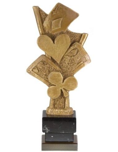 Trofeo de Resina Cartas - 7014