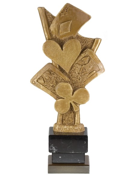 Trofeo de Resina Cartas - 7014
