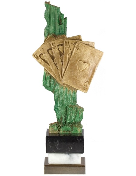 Trofeo de Resina Cartas - 7015