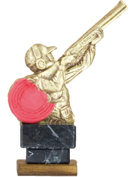 Trofeo de Resina Tirador Plato - 7293