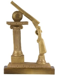 Trofeo de Resina Tiro Plato - 7296