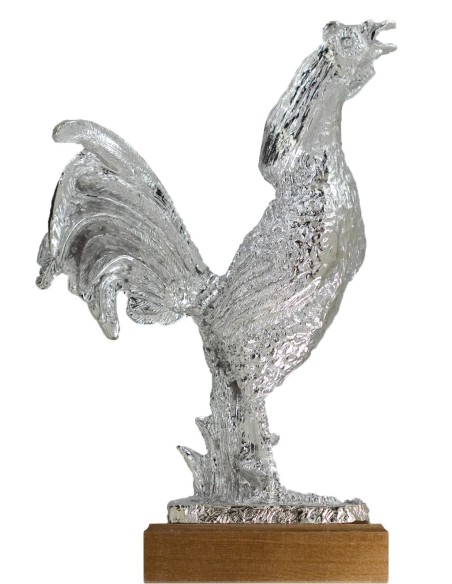 Trofeo de Resina Gallo Plata - 7307