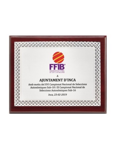 PLACA CONMEMORATIVA - 134-515