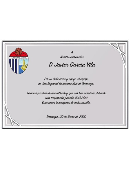 PLACA CONMEMORATIVA - 137-522