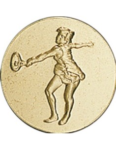 DISCO DORADO TENIS FEMENINO Ø 2,5 CM