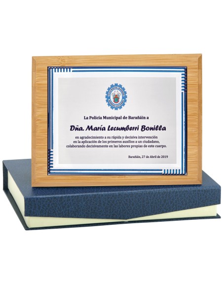 PLACA CONMEMORATIVA - 138-524