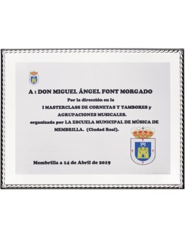 PLACA CONMEMORATIVA - 138-526
