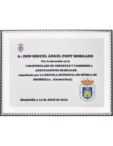 PLACA CONMEMORATIVA - 138-526
