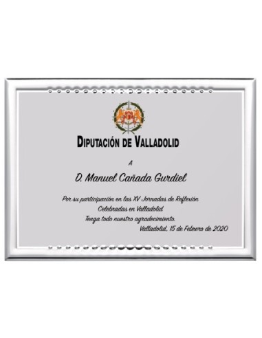PLACA CONMEMORATIVA - 139-527
