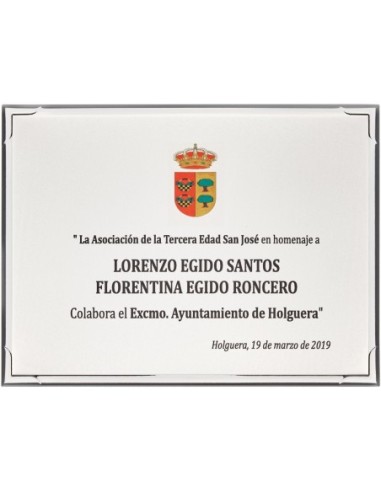 PLACA CONMEMORATIVA - 140-530