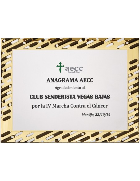 PLACA CONMEMORATIVA - 142-534