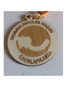 MEDALLA MADERA 7 CM - DEPORTE