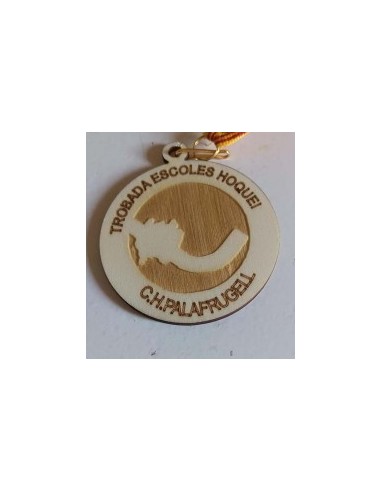 MEDALLA MADERA 7 CM - DEPORTE