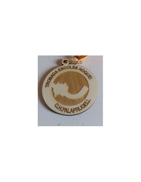 MEDALLA MADERA 7 CM - DEPORTE