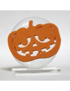 MEDALLÓN PORCELANA c/ peana METACRILATO, calabaza