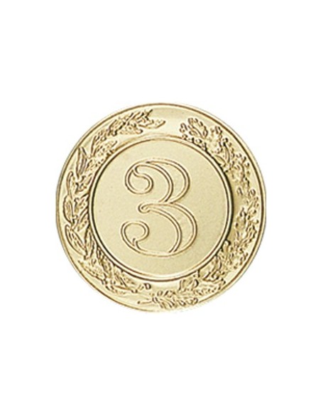 DISCO DORADO Nº 3 Ø 2,5 CM