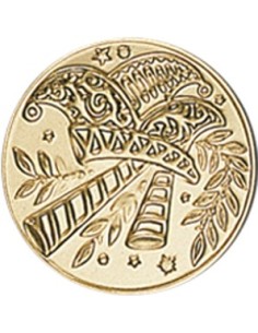 DISCO DORADO CARNAVAL Ø 2,5 CM