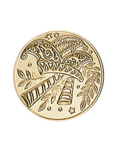 DISCO DORADO CARNAVAL Ø 2,5 CM