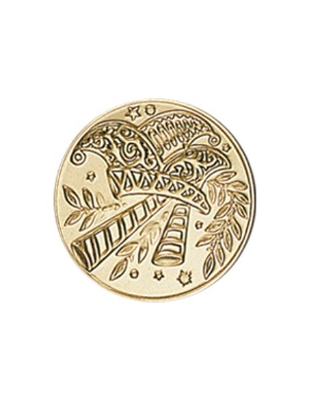 DISCO DORADO CARNAVAL Ø 2,5 CM