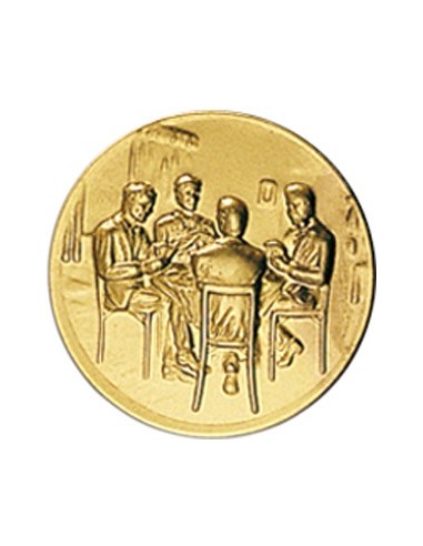 DISCO DORADO CARTAS Ø 2,5 CM