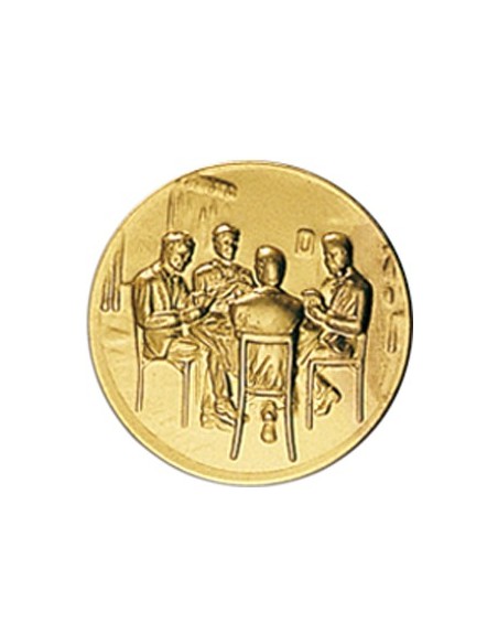 DISCO DORADO CARTAS Ø 2,5 CM