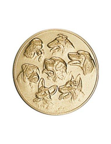 DISCO DORADO PERROS Ø 2,5 CM