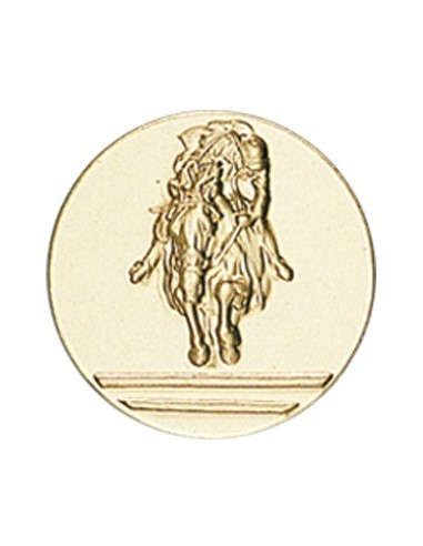 DISCO DORADO CABALLO Ø 2,5 CM