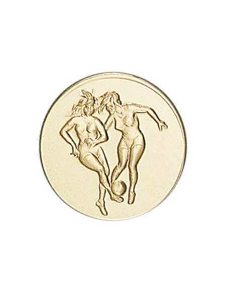 DISCO DORADO FUTBOL FEMENINO Ø 2,5 CM
