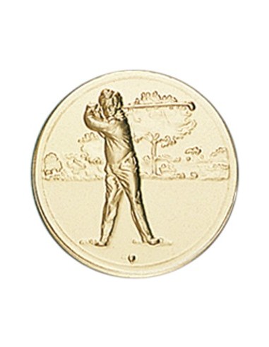 DISCO DORADO GOLF Ø 2,5 CM