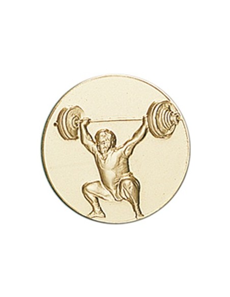 DISCO DORADO PESAS Ø 2,5 CM