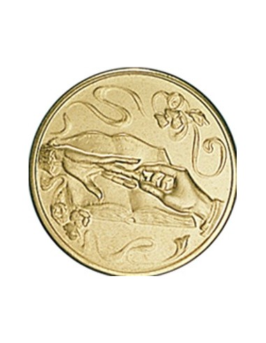 DISCO DORADO BODA Ø 2,5 CM