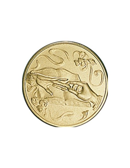 DISCO DORADO BODA Ø 2,5 CM
