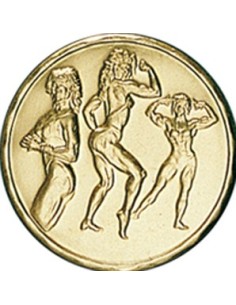 DISCO DORADO CULTURISMO FEMENINO Ø 2,5 CM