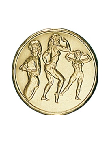 DISCO DORADO CULTURISMO FEMENINO Ø 2,5 CM