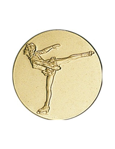 DISCO DORADO PATINAJE FEMENINO Ø 2,5 CM