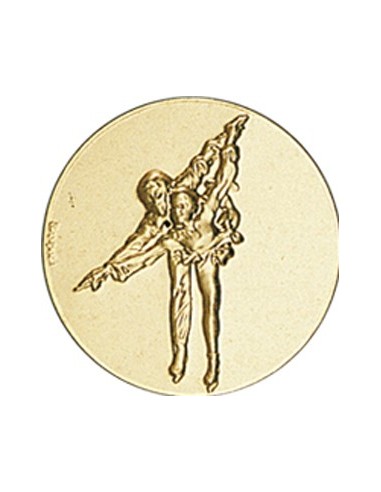 DISCO DORADO PATINAJE PAREJAS Ø 5 CM