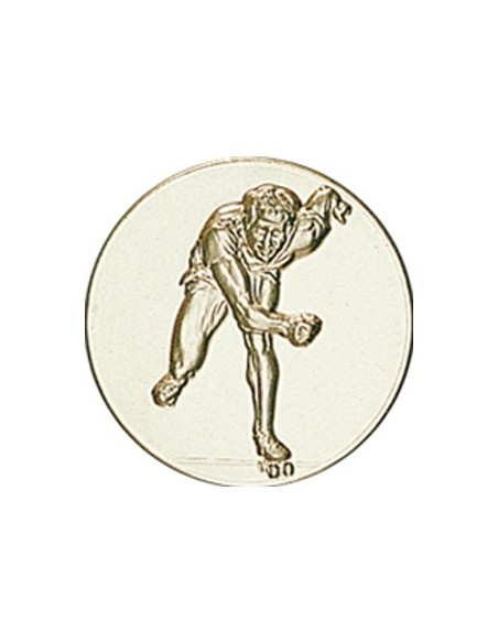 DISCO DORADO PATINAJE RUEDAS Ø 5 CM